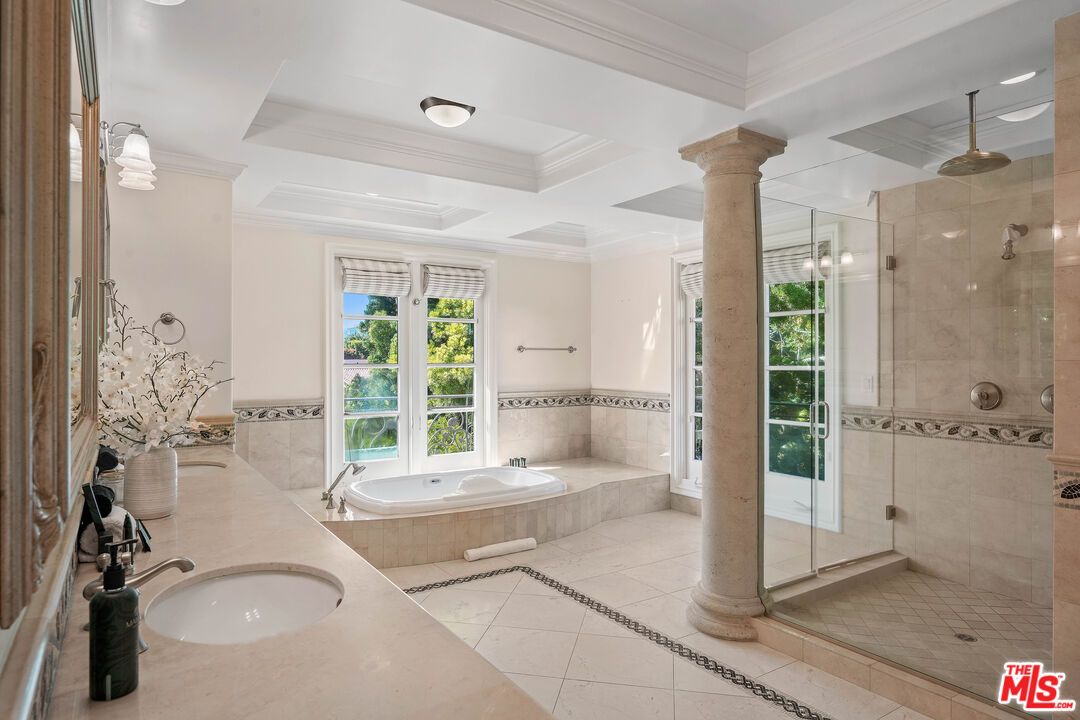 Bathroom, Dual Sink Vanities, Glass Shower, Interior
