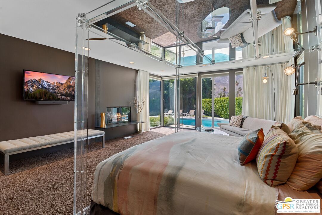 Bedroom, Fireplace, Interior