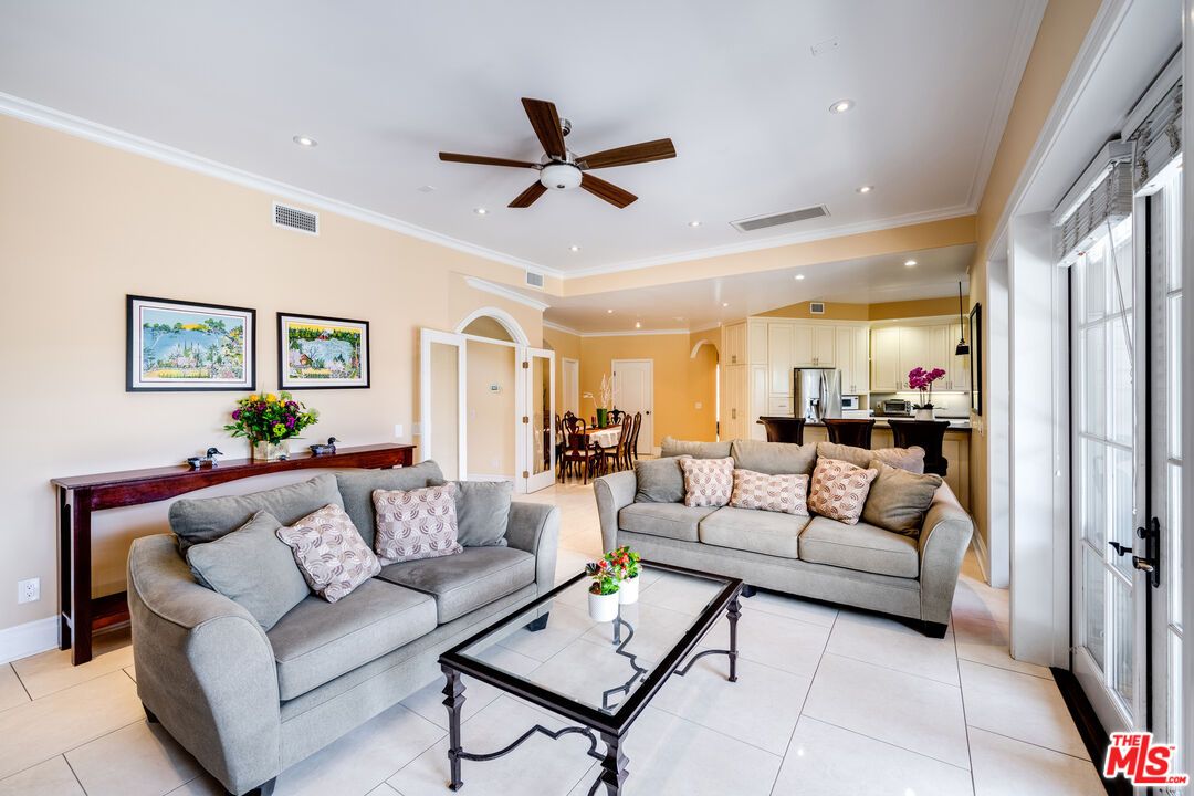Dining room, Interior, Kitchen, Living room, Recessed Lighting, Stainless Steel Appliances