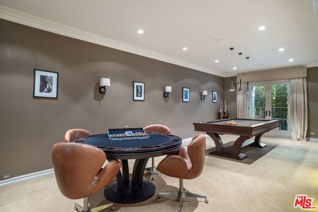 Billiard Table, Game Room, Interior, Pendant Lights, Recessed Lighting
