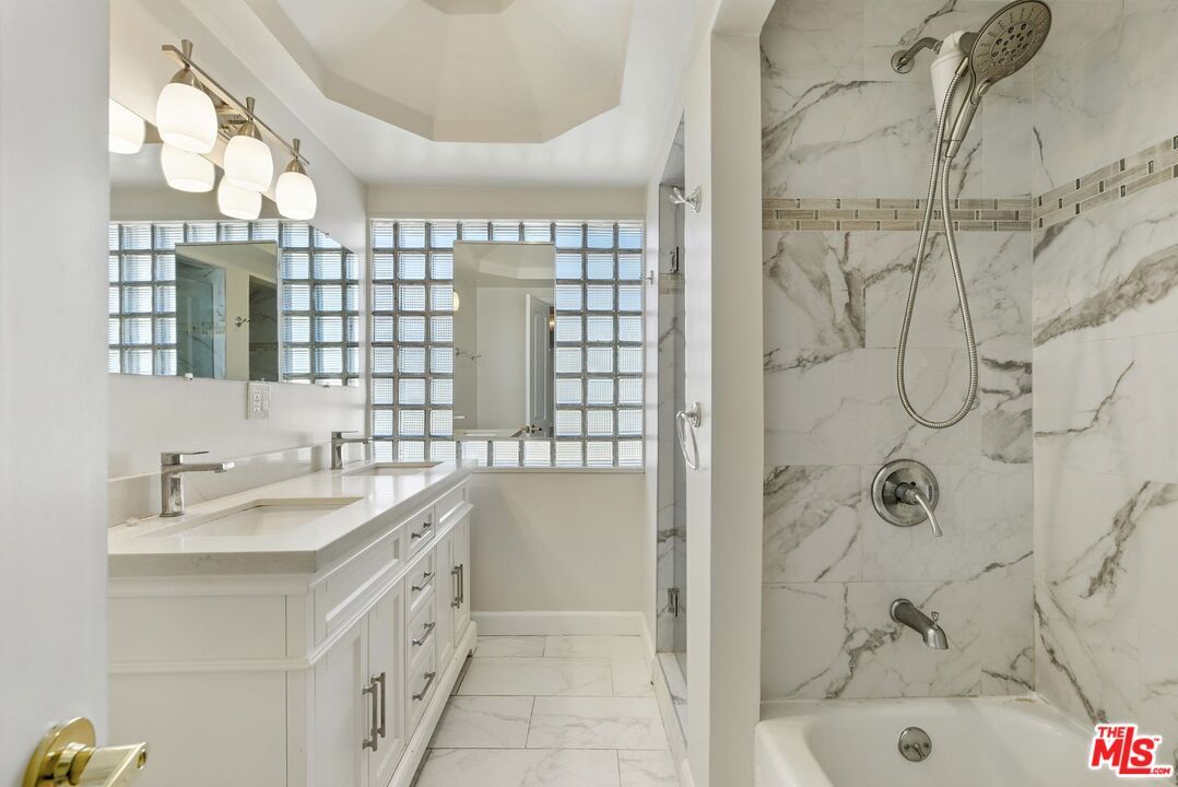 Bathroom, Dual Sink Vanities, Interior, Marble, Marble Walls