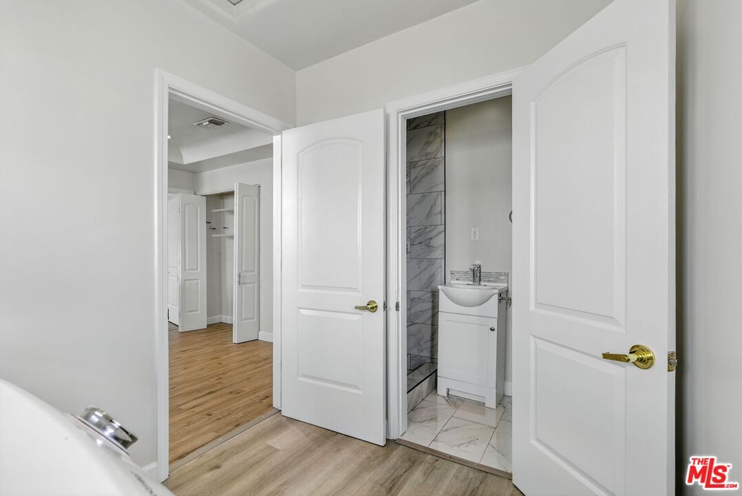 Bathroom, Interior, Marble, Marble Walls, Wood Texture Flooring