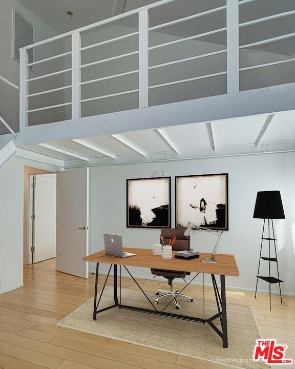 Home Office, Interior, Wood Texture Flooring