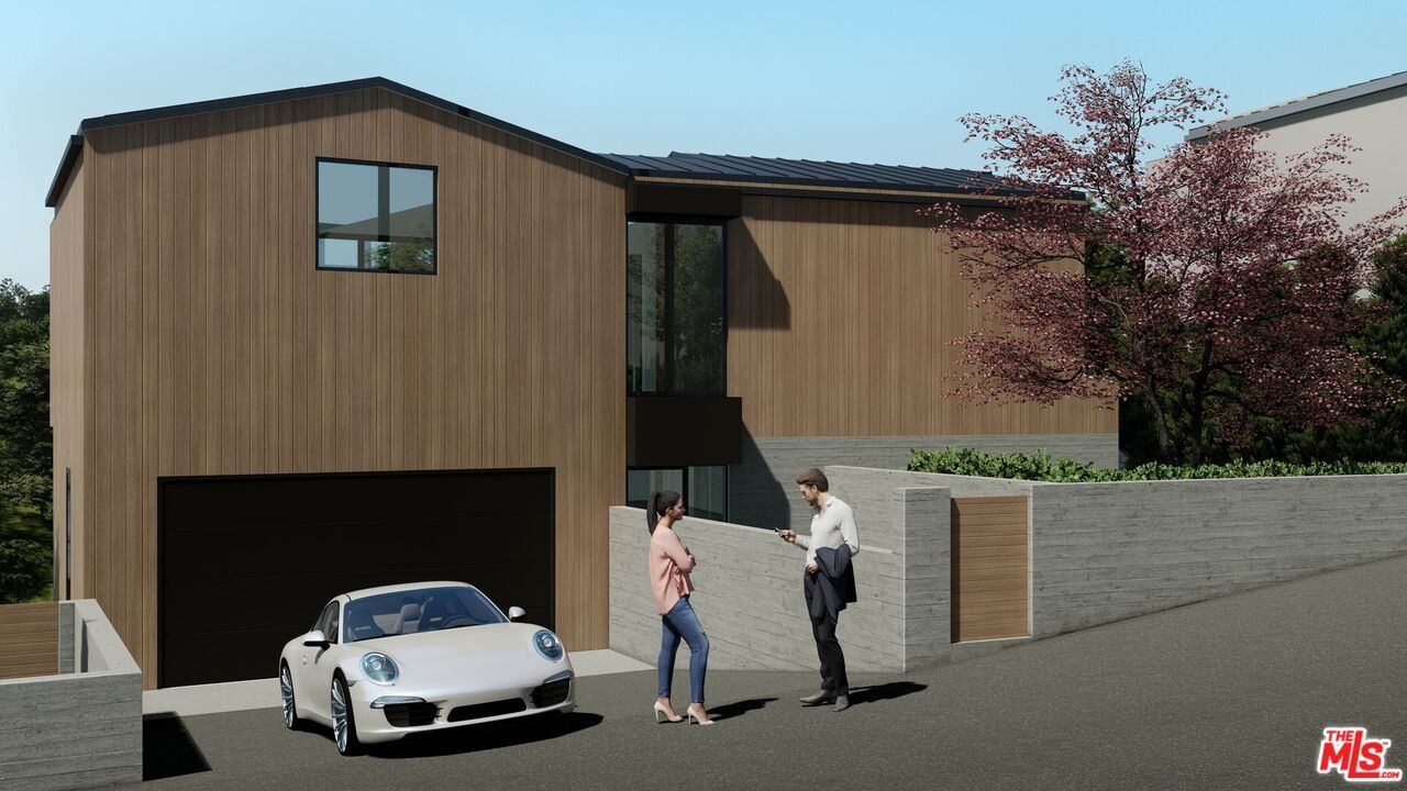 Attached, Exterior, Facade, Modern