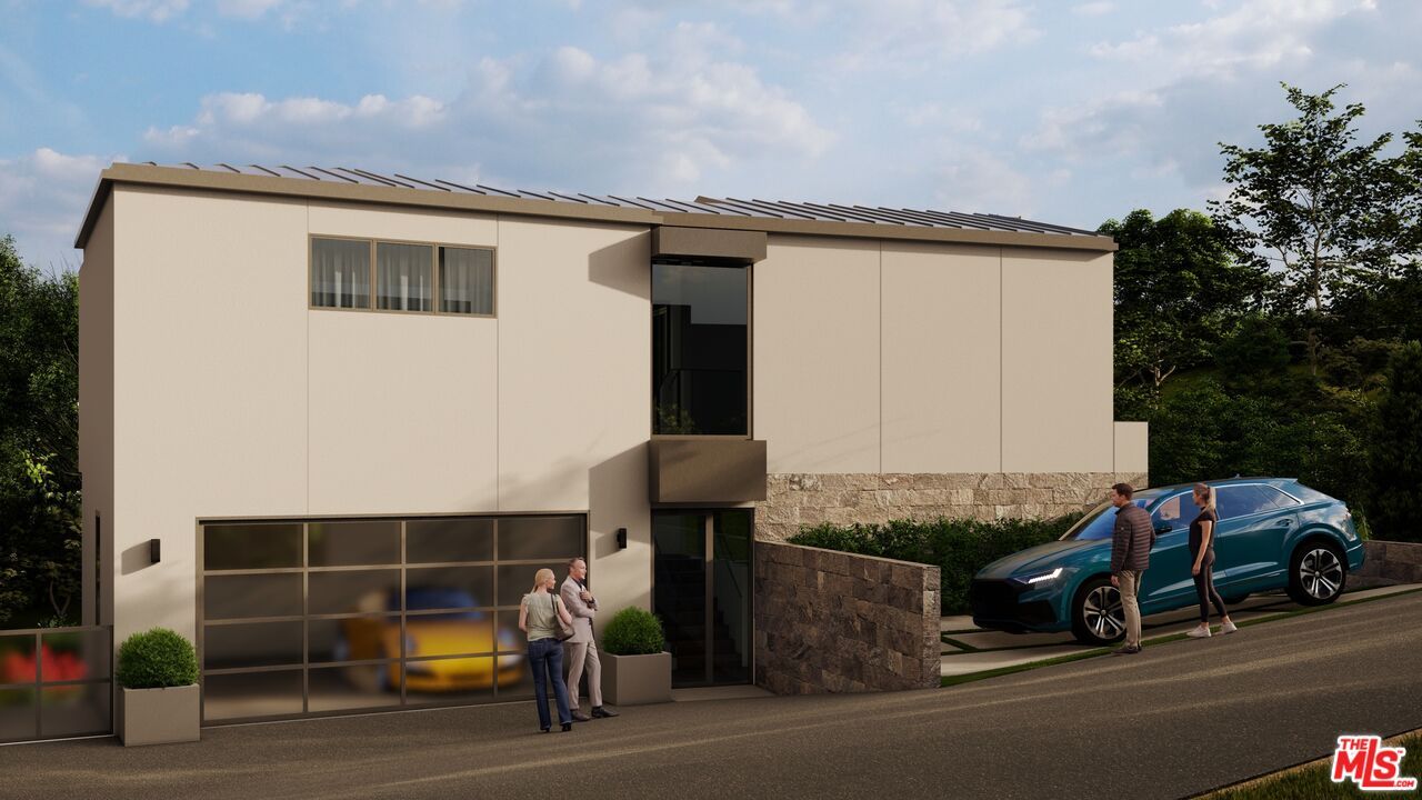 Attached, Exterior, Facade, Modern