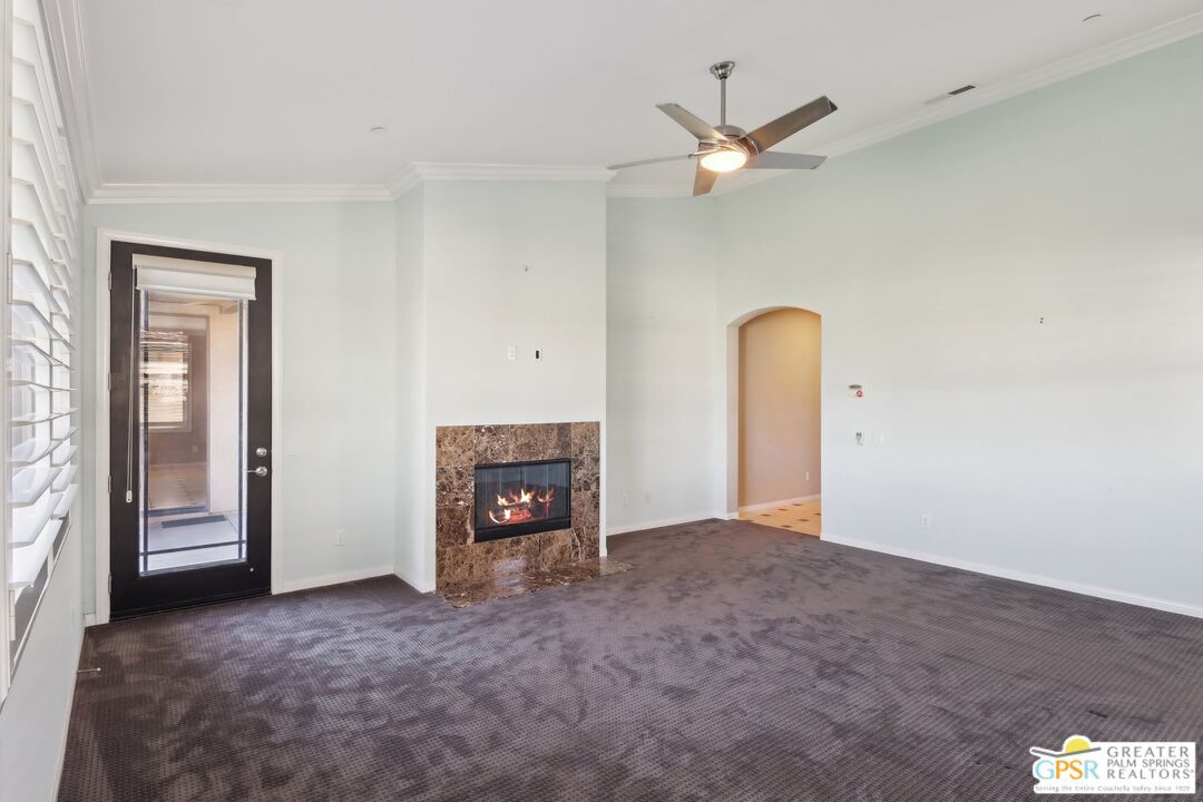 Empty room, Fireplace, Interior