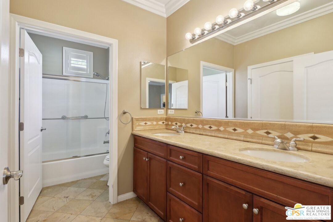 Bathroom, Dual Sink Vanities, Glass Shower, Interior