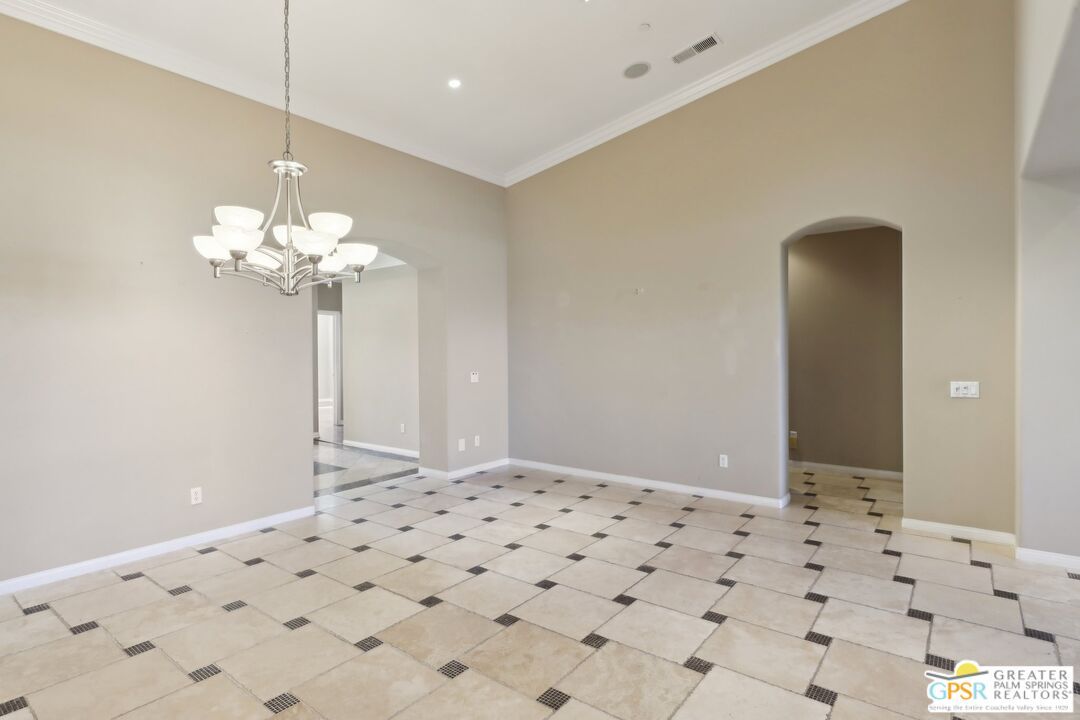 Chandelier, Empty room, Interior, Recessed Lighting
