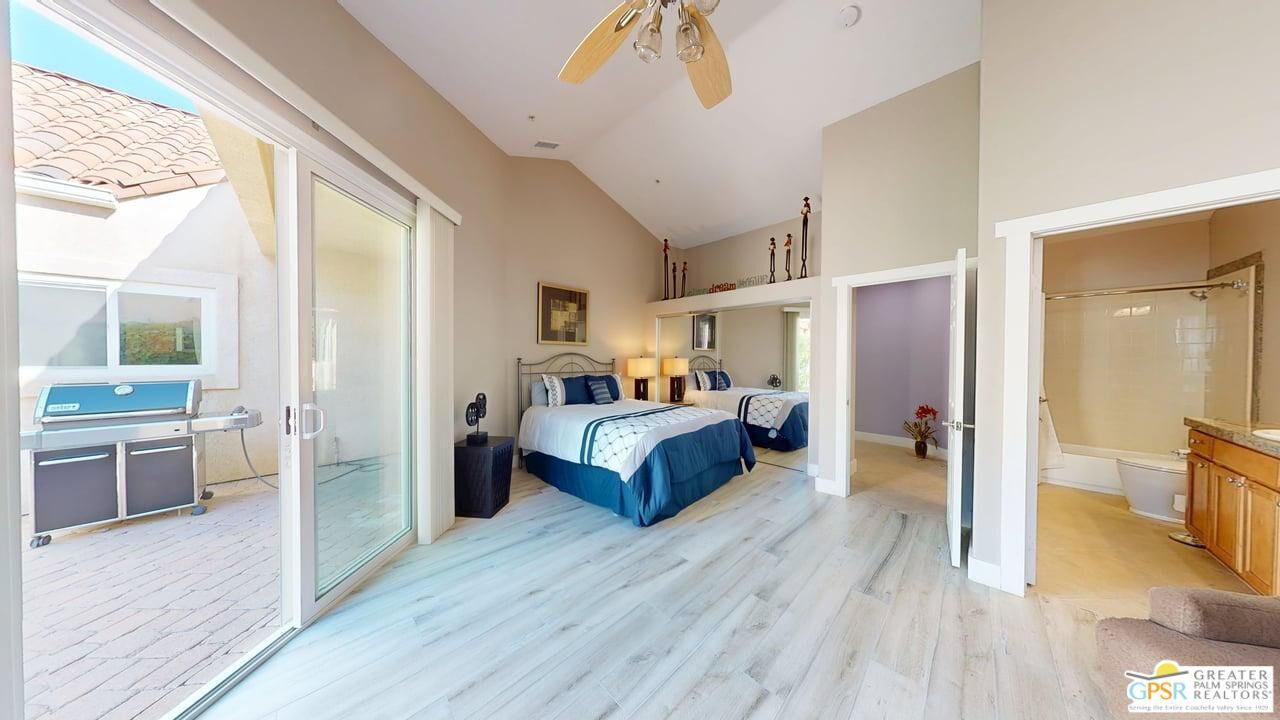 Bathroom, Bedroom, Glass Shower, Interior, Wood Texture Flooring