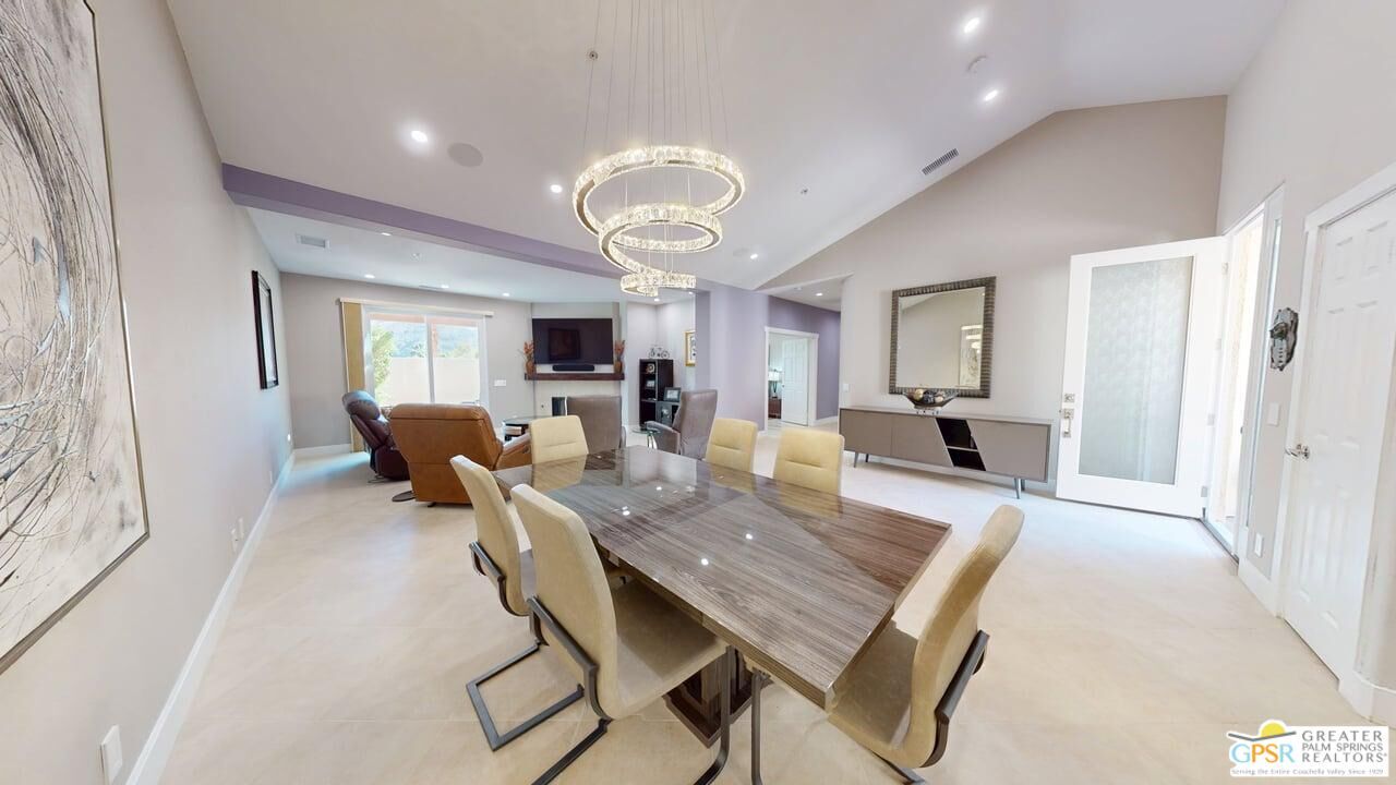 Dining room, Interior, Living room, Pendant Lights, Recessed Lighting