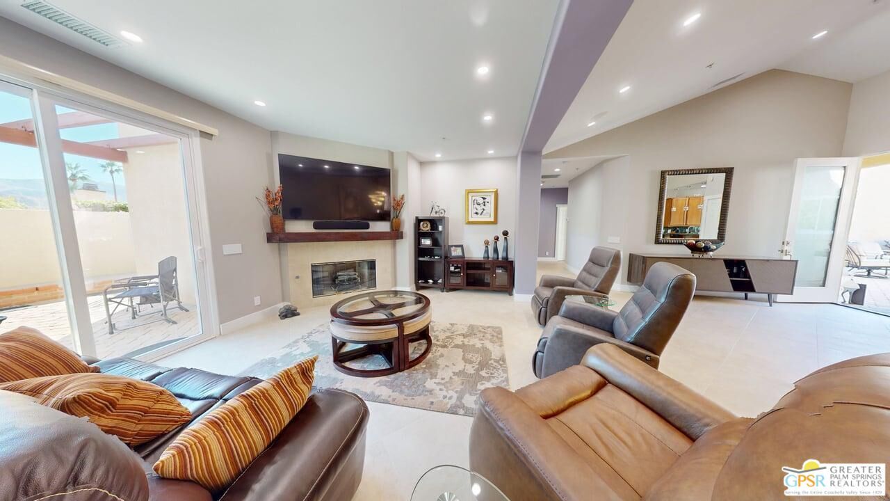 Fireplace, Interior, Living room, Recessed Lighting