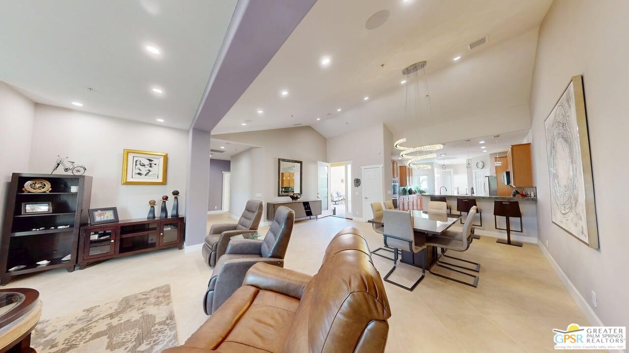 Dining room, Interior, Living room, Pendant Lights, Recessed Lighting