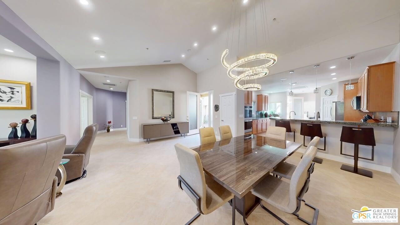 Dining room, Interior, Kitchen, Living room, Pendant Lights, Recessed Lighting