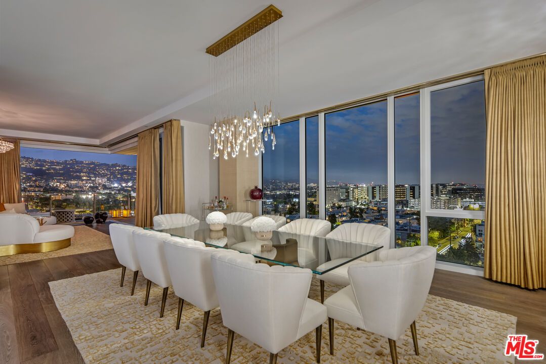 Dining room, Interior, Living room, Pendant Lights, Wood Texture Flooring