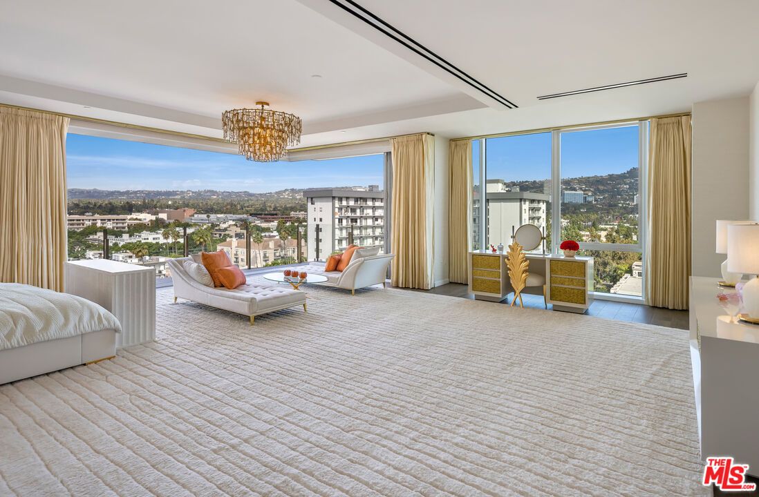 Bedroom, Chandelier, Interior, Wood Texture Flooring