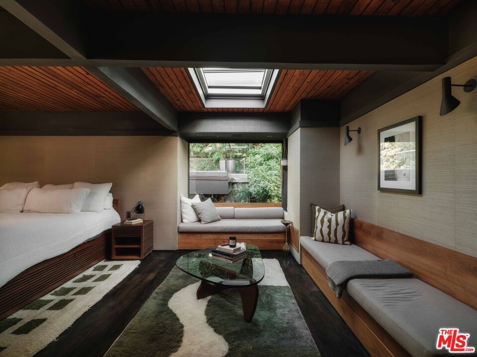 Bedroom, Interior, Wooden Ceilings, Wood Texture Flooring