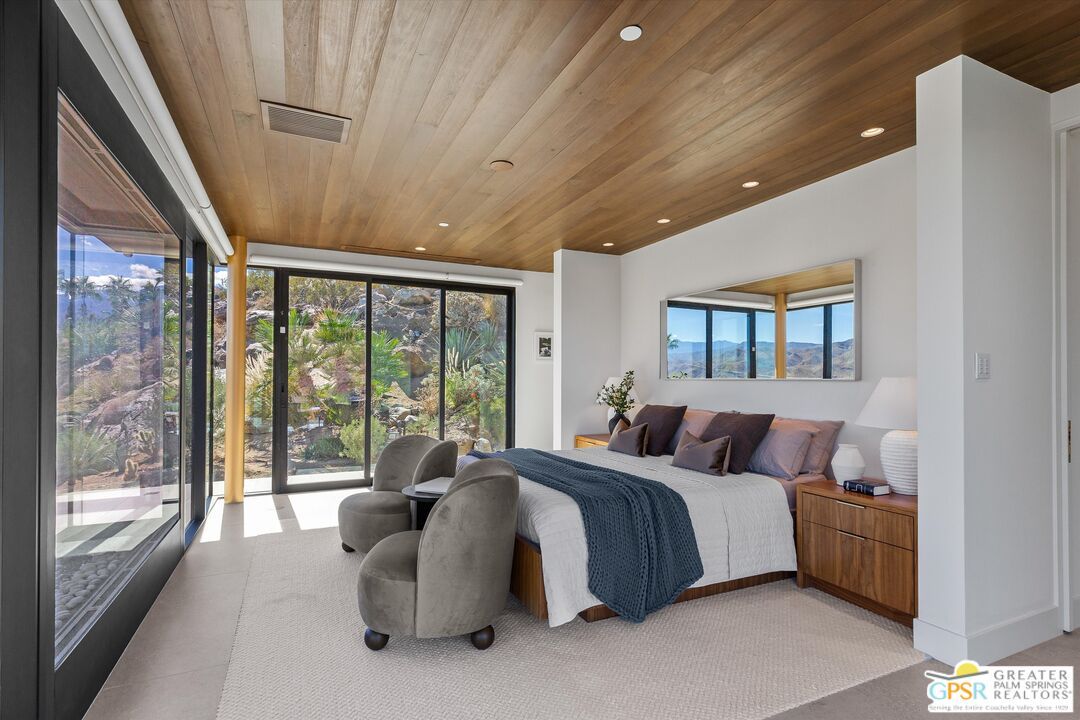 Bedroom, Interior, Recessed Lighting, Wooden Ceilings