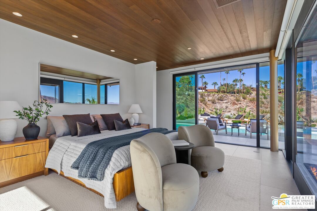 Bedroom, Interior, Recessed Lighting, Wooden Ceilings