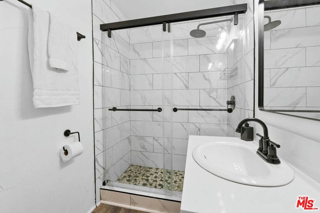 Bathroom, Glass Shower, Interior, Marble Walls