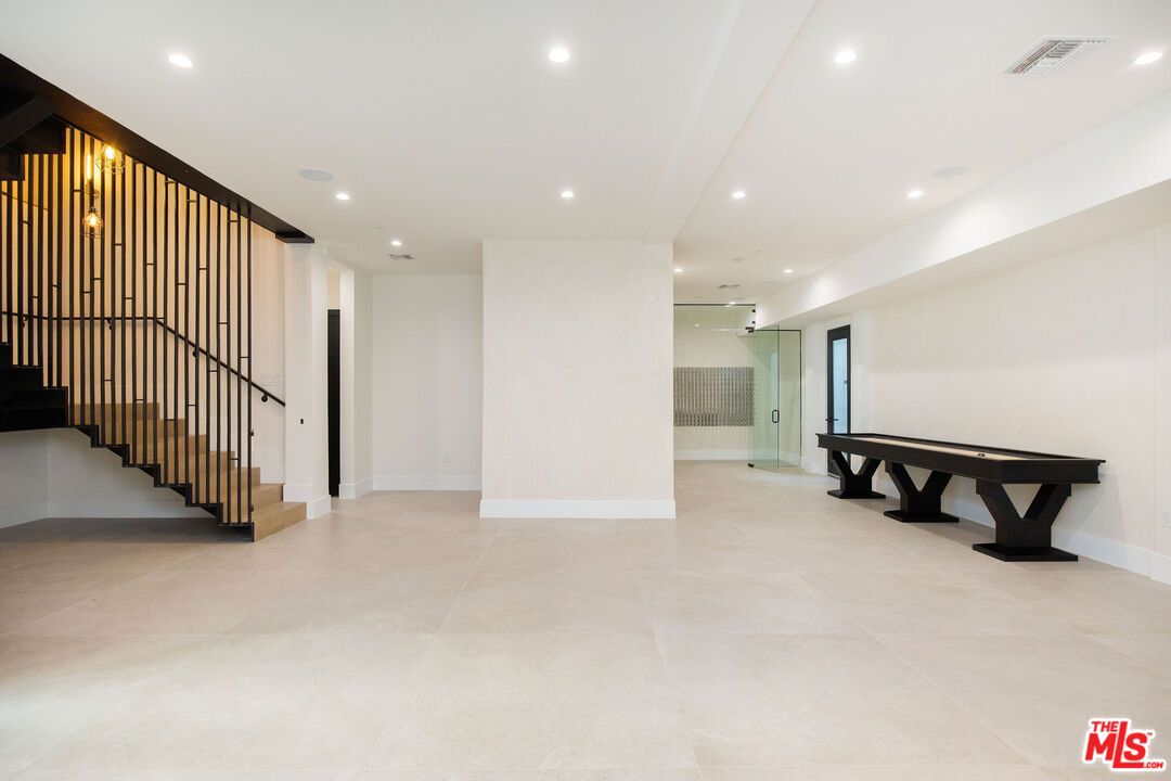 Billiard Table, Game Room, Interior, Pendant Lights, Recessed Lighting