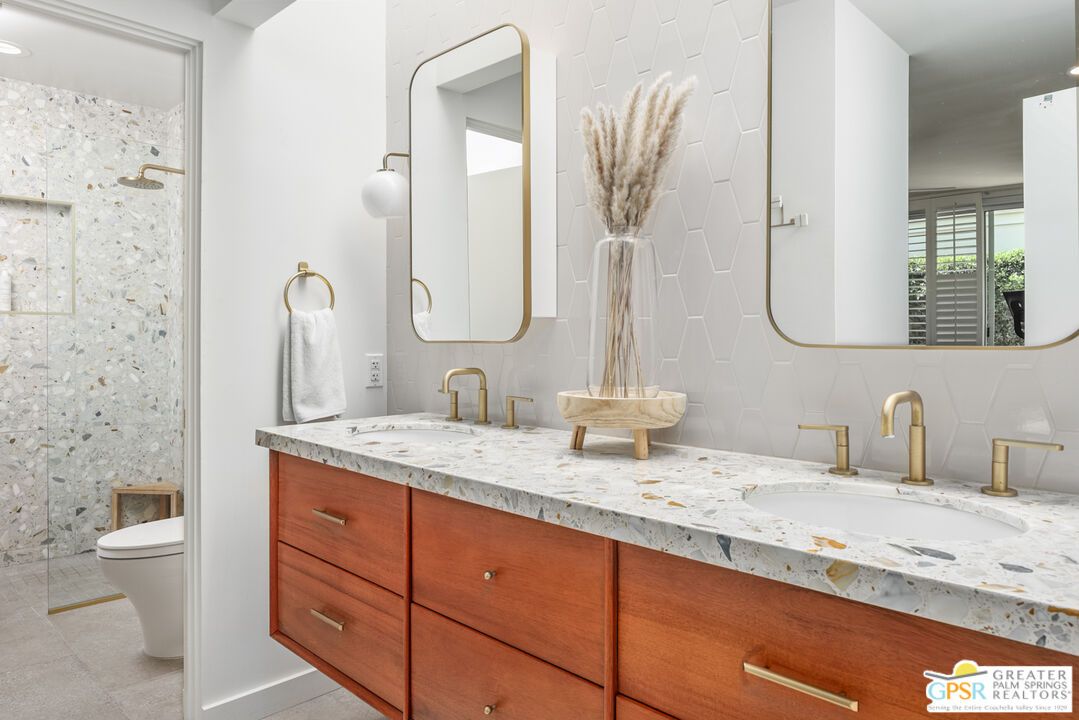 Bathroom, Dual Sink Vanities, Glass Shower, Interior