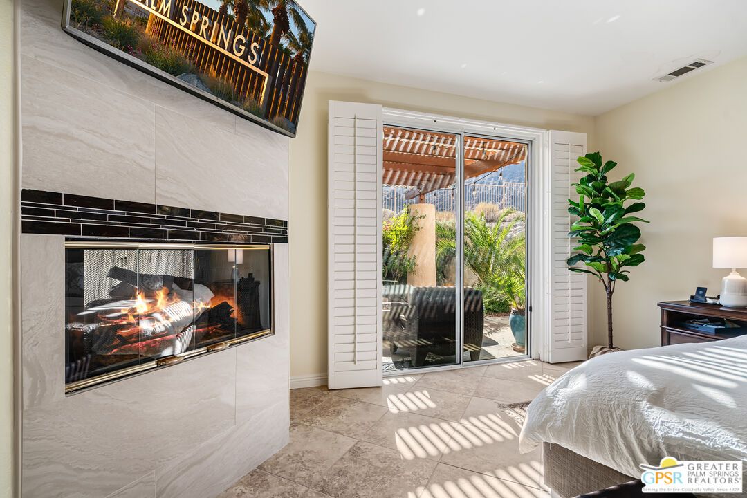 Bedroom, Fireplace, Interior