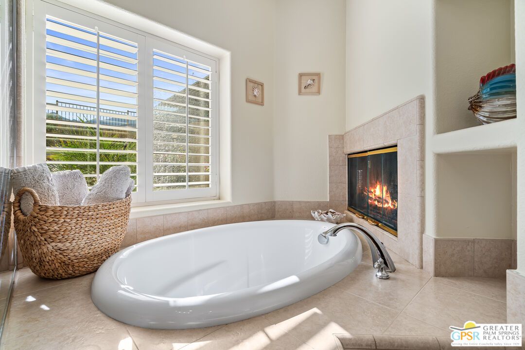 Bathroom, Fireplace, Interior