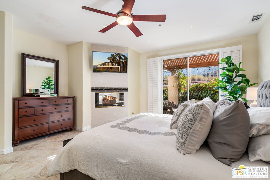 Bedroom, Fireplace, Interior