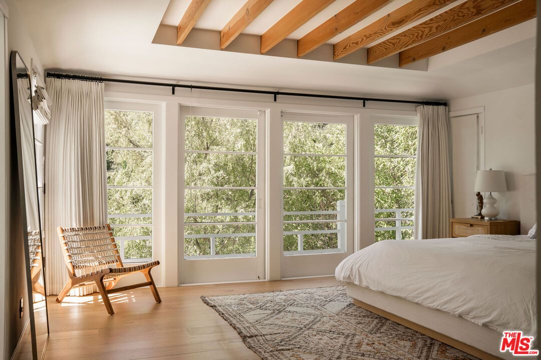 Bedroom, Interior, Wooden Beams, Wood Texture Flooring