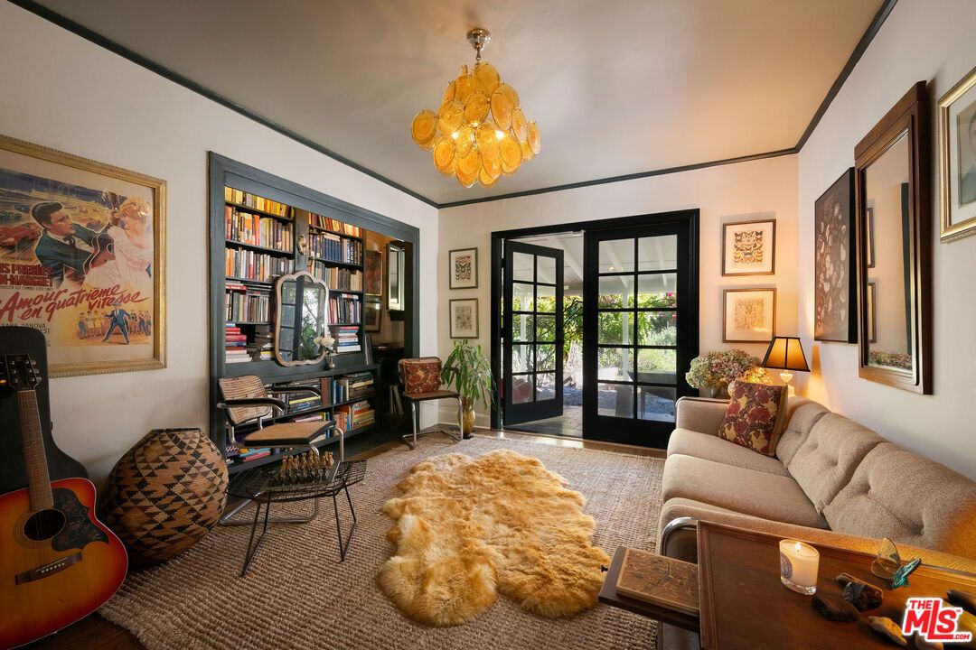 Chandelier, Home Office, Interior, Living room