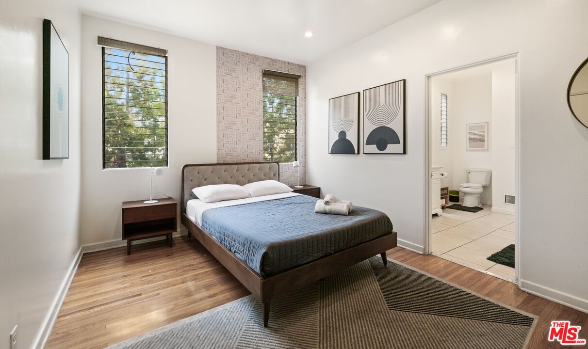 Bathroom, Bedroom, Interior, Recessed Lighting, Wood Texture Flooring