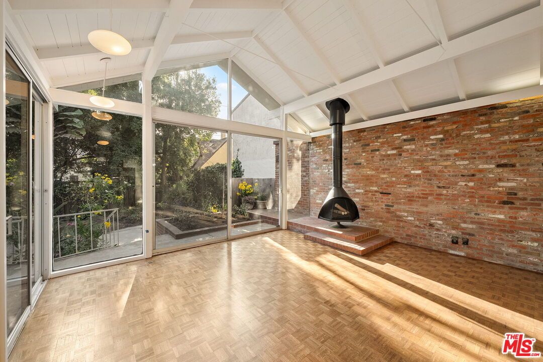 Fireplace, Interior, Stone Walls, Wood Texture Flooring