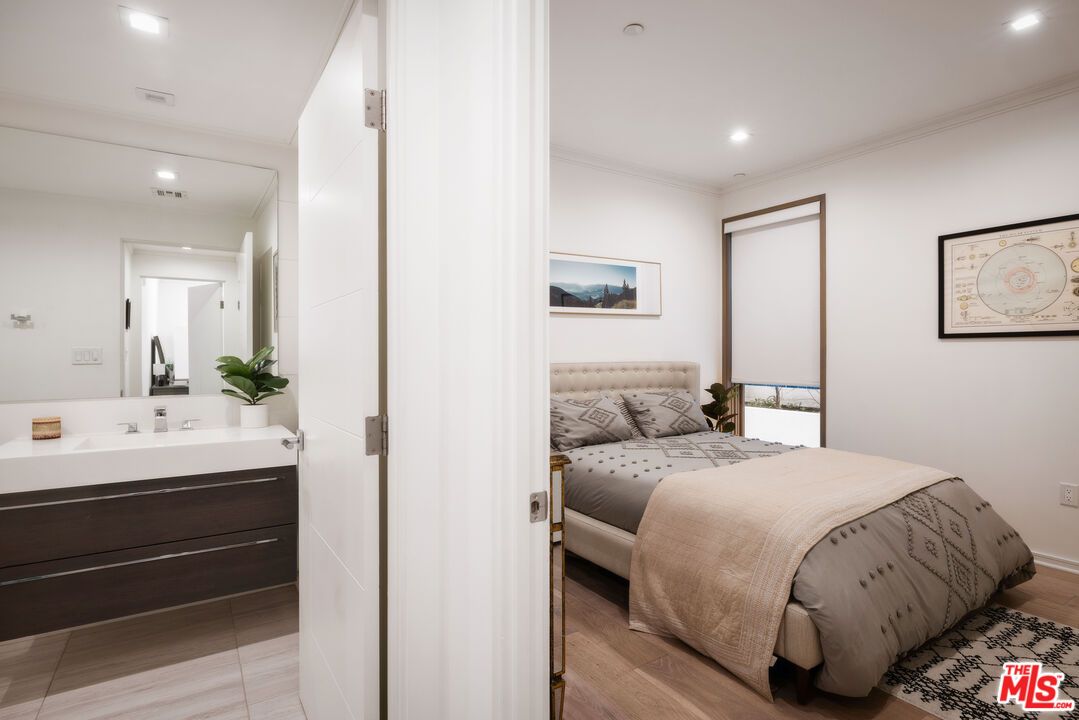 Bathroom, Bedroom, Interior, Recessed Lighting, Wood Texture Flooring