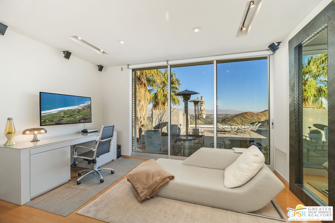 Bedroom, Home Office, Interior, Recessed Lighting, Wood Texture Flooring