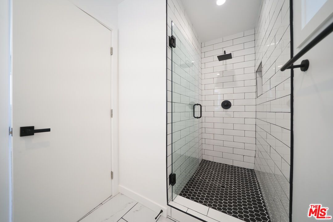 Bathroom, Glass Shower, Interior, Marble, Recessed Lighting