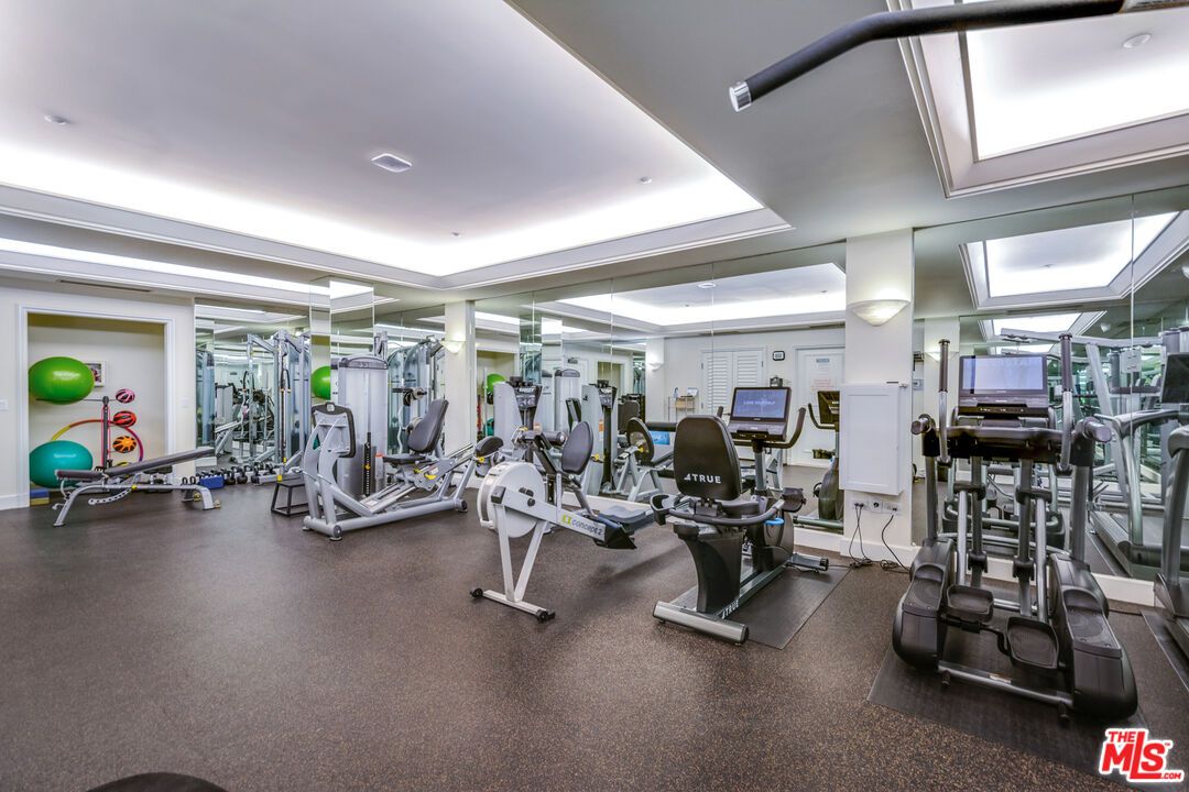 Fitness Equipment, Gym, Interior, Recessed Lighting