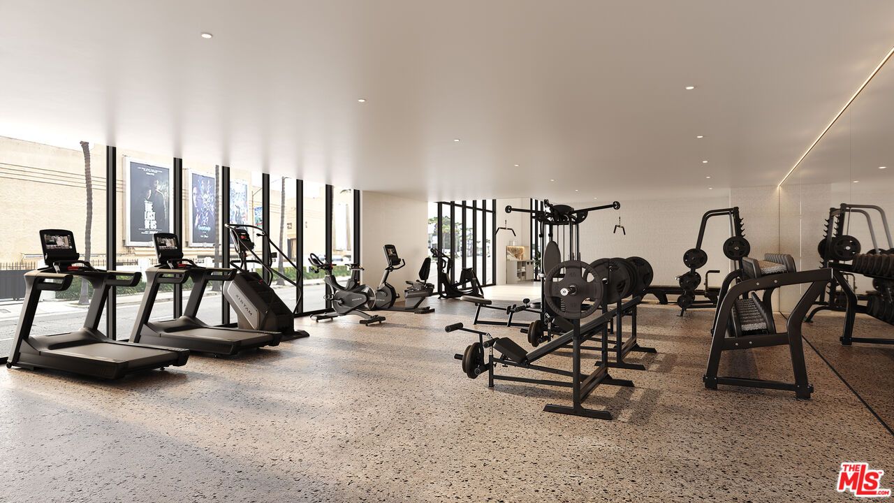 Fitness Equipment, Gym, Interior, Recessed Lighting