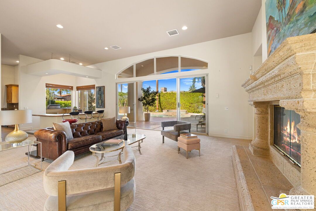 Dining room, Fireplace, Interior, Living room, Recessed Lighting