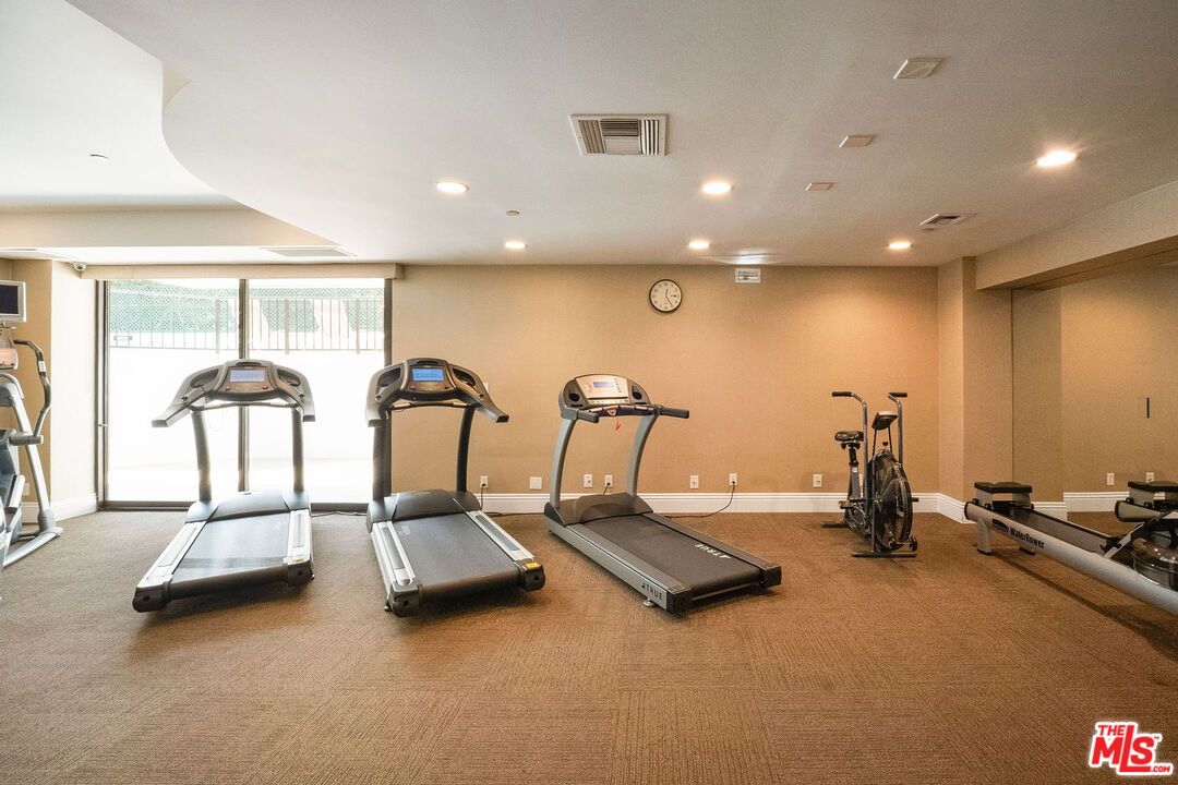 Fitness Equipment, Gym, Interior, Recessed Lighting