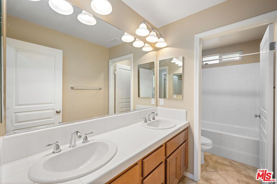 Bathroom, Dual Sink Vanities, Interior, Tile Countertops