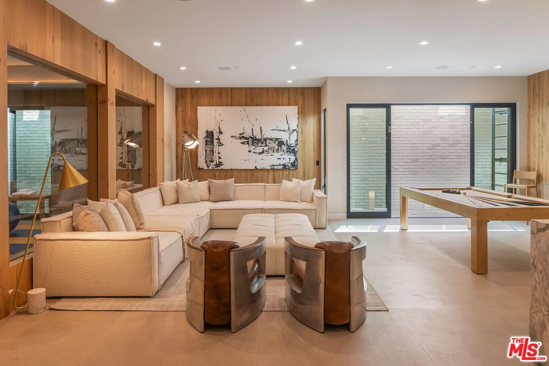 Game Room, Interior, Living room, Recessed Lighting, Wooden Walls