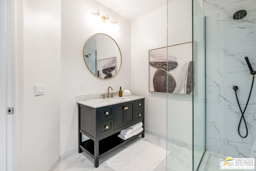 Bathroom, Glass Shower, Interior, Marble, Marble Walls