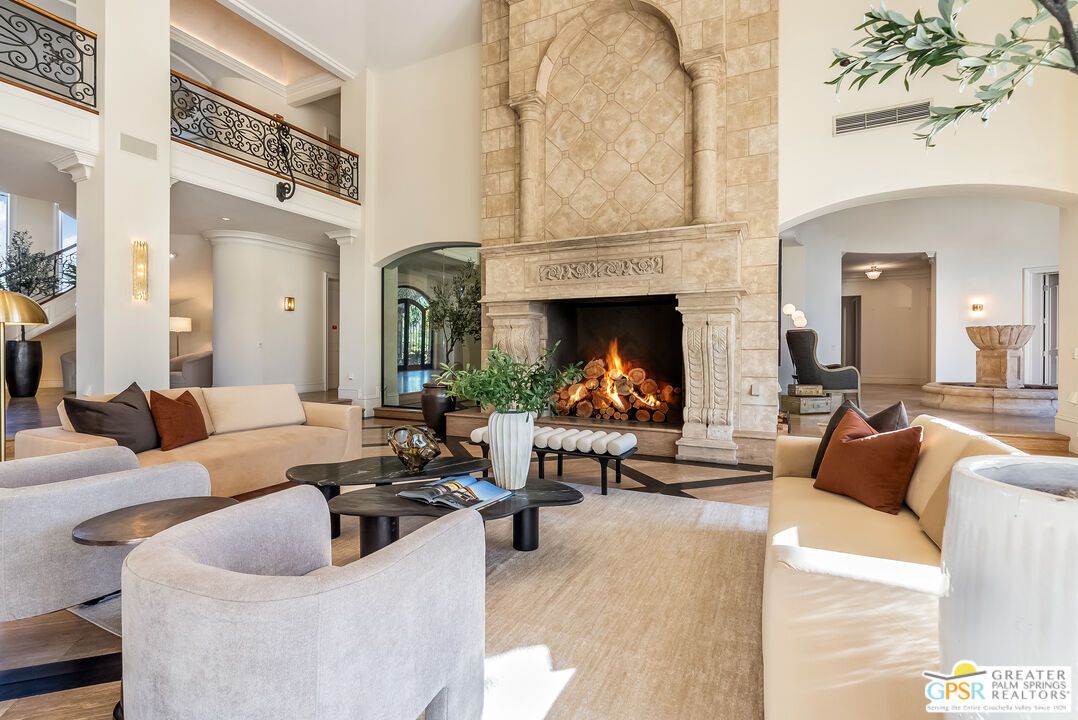 Fireplace, Interior, Living room, Stone Walls