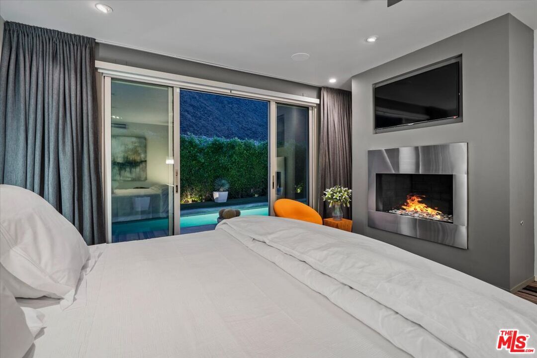 Bedroom, Fireplace, Interior, Recessed Lighting