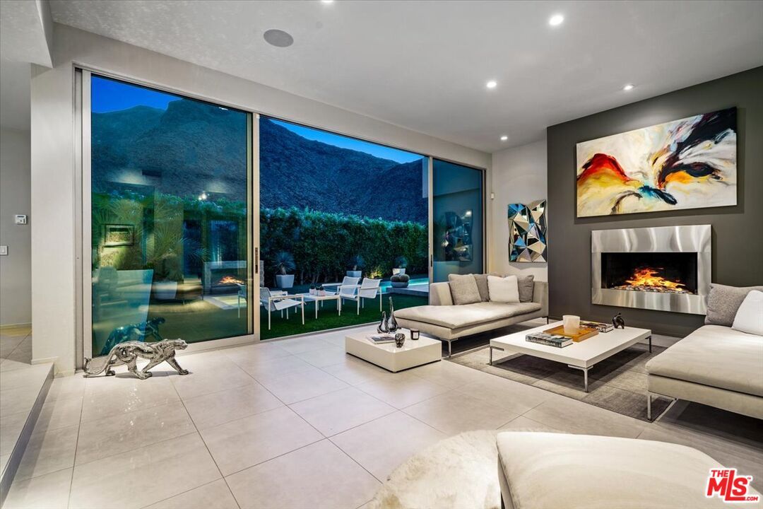 Fireplace, Interior, Living room, Recessed Lighting