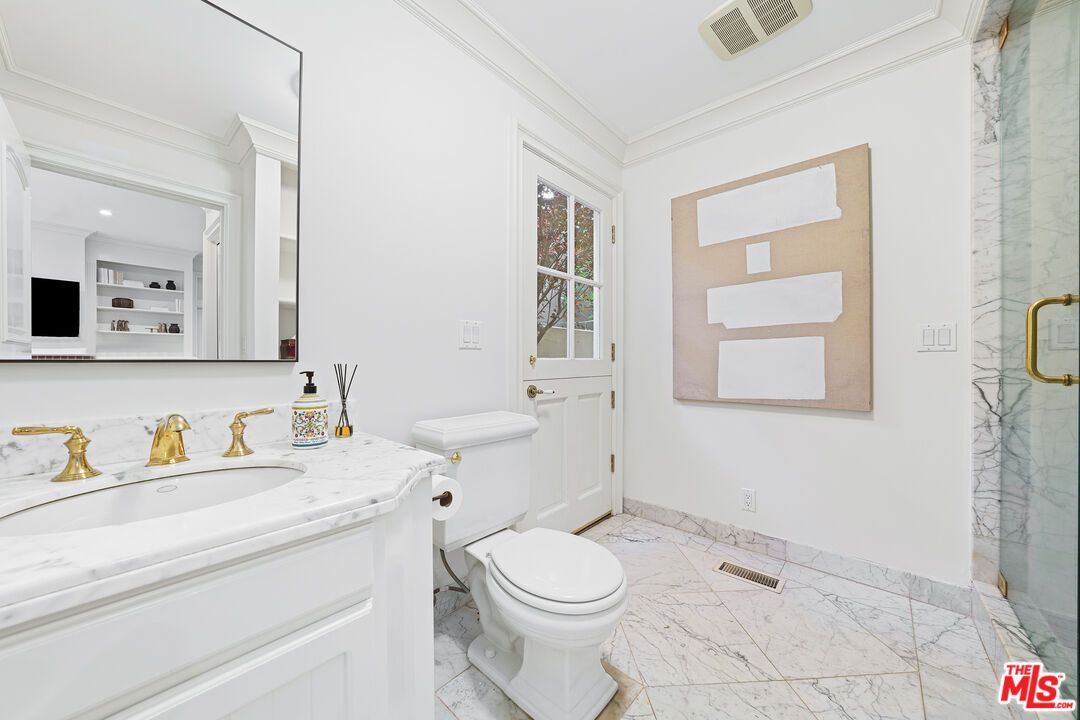 Bathroom, Glass Shower, Interior, Marble, Recessed Lighting