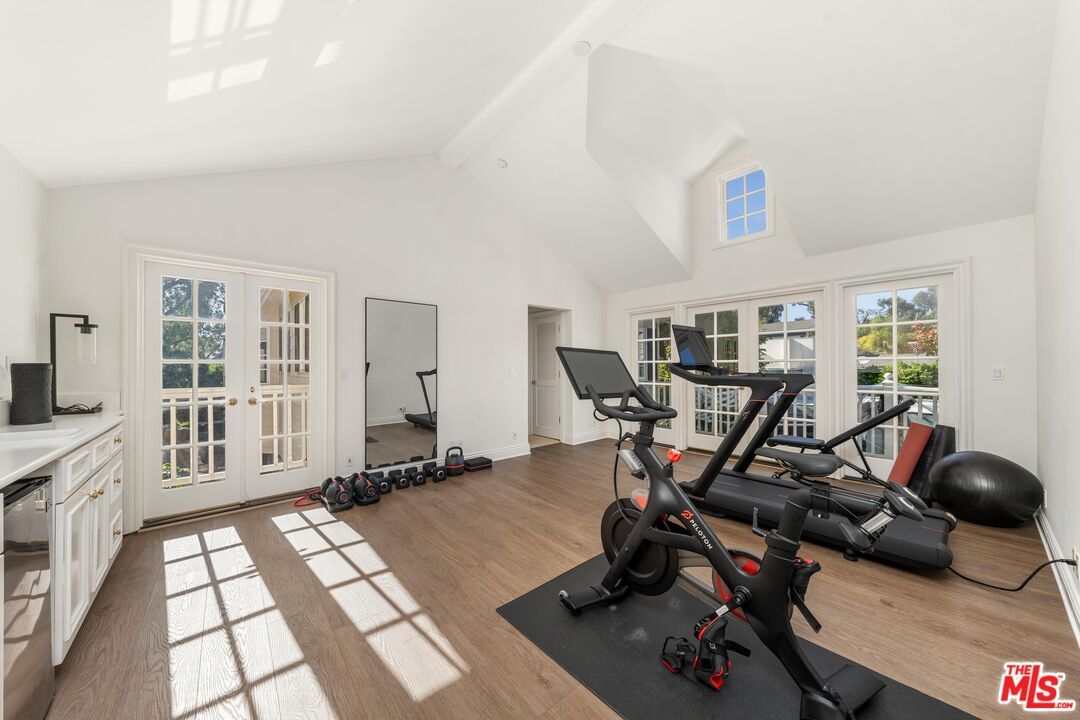 Fitness Equipment, Interior, Wood Texture Flooring
