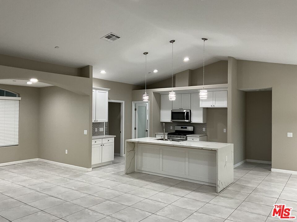 Interior, Kitchen, Pendant Lights, Recessed Lighting, Stainless Steel Appliances