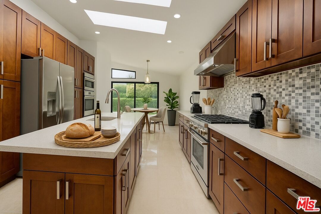 Dining room, Interior, Kitchen, Pendant Lights, Recessed Lighting, Stainless Steel Appliances