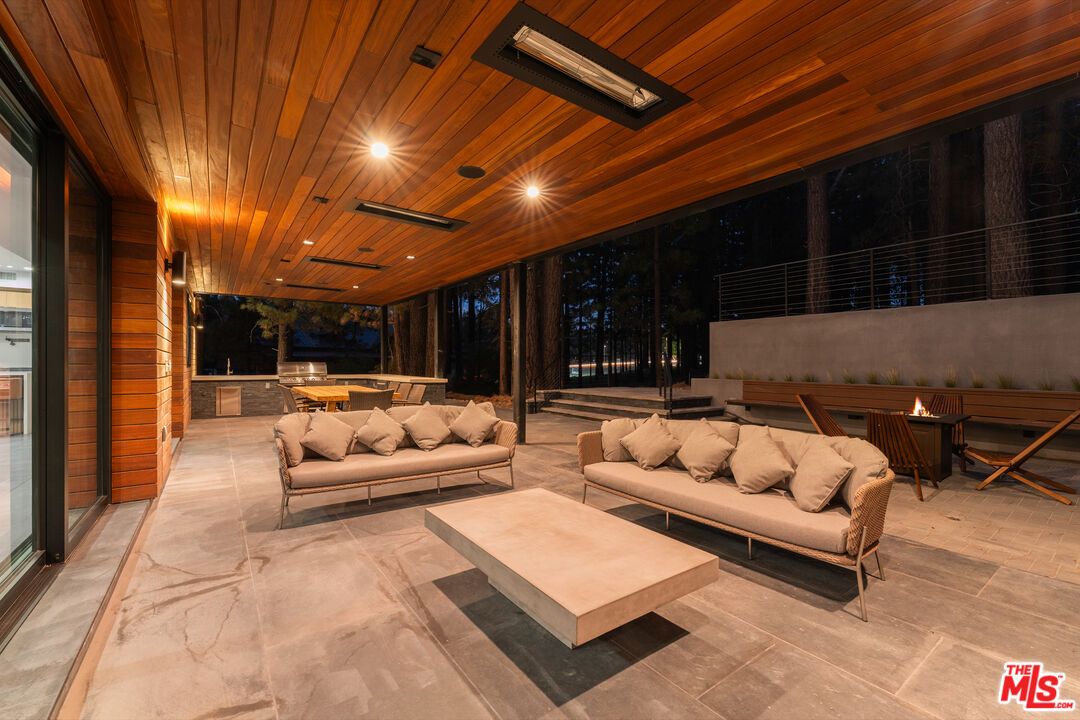 Interior, Living room, Recessed Lighting, Wooden Ceilings